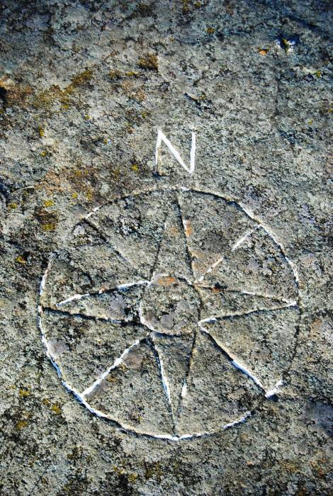Kompassrose på Varberg