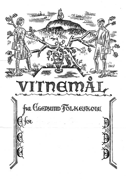 Vitnemål for Egersund folkeskole