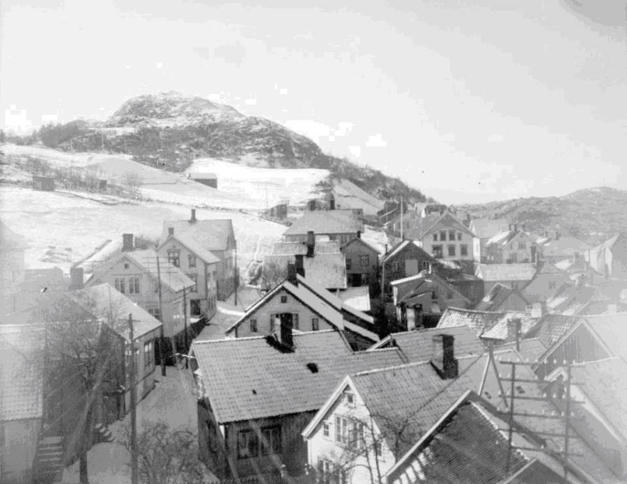 Peder Clausens gate, ytre del, ca. 1920.